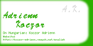 adrienn koczor business card